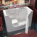 Meditub MediTub 30 x 60 White Whirlpool Wheelchair Accessible Bathtub 3060WCARWH